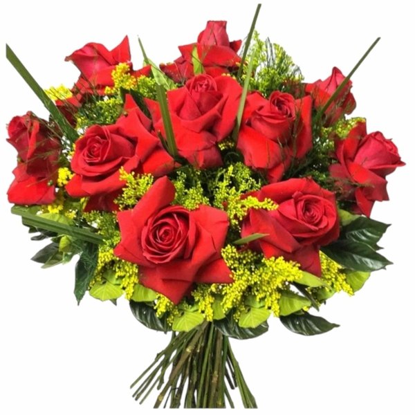 Ramo 12 rosas vermelhas + 01 La Creme